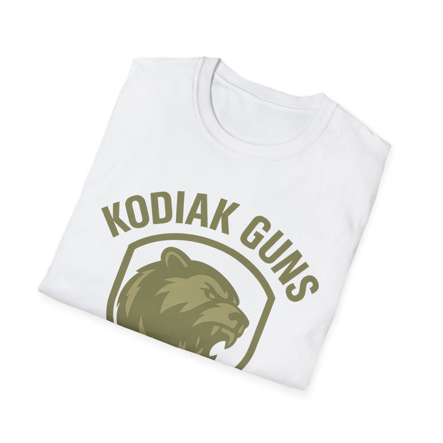 Kodiak Guns Unisex Softstyle T-Shirt, Casual Wear, Gift for Outdoor Enthusiasts, Graphic Tee, Comfortable Everyday Shirt