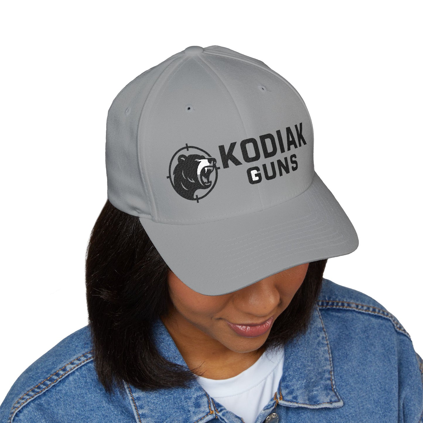 Kodiak Guns Embroidered Cap, Structured Cap for Outdoorsmen, Bear Lover Hat, Gift for Hunters, Adjustable Baseball Cap