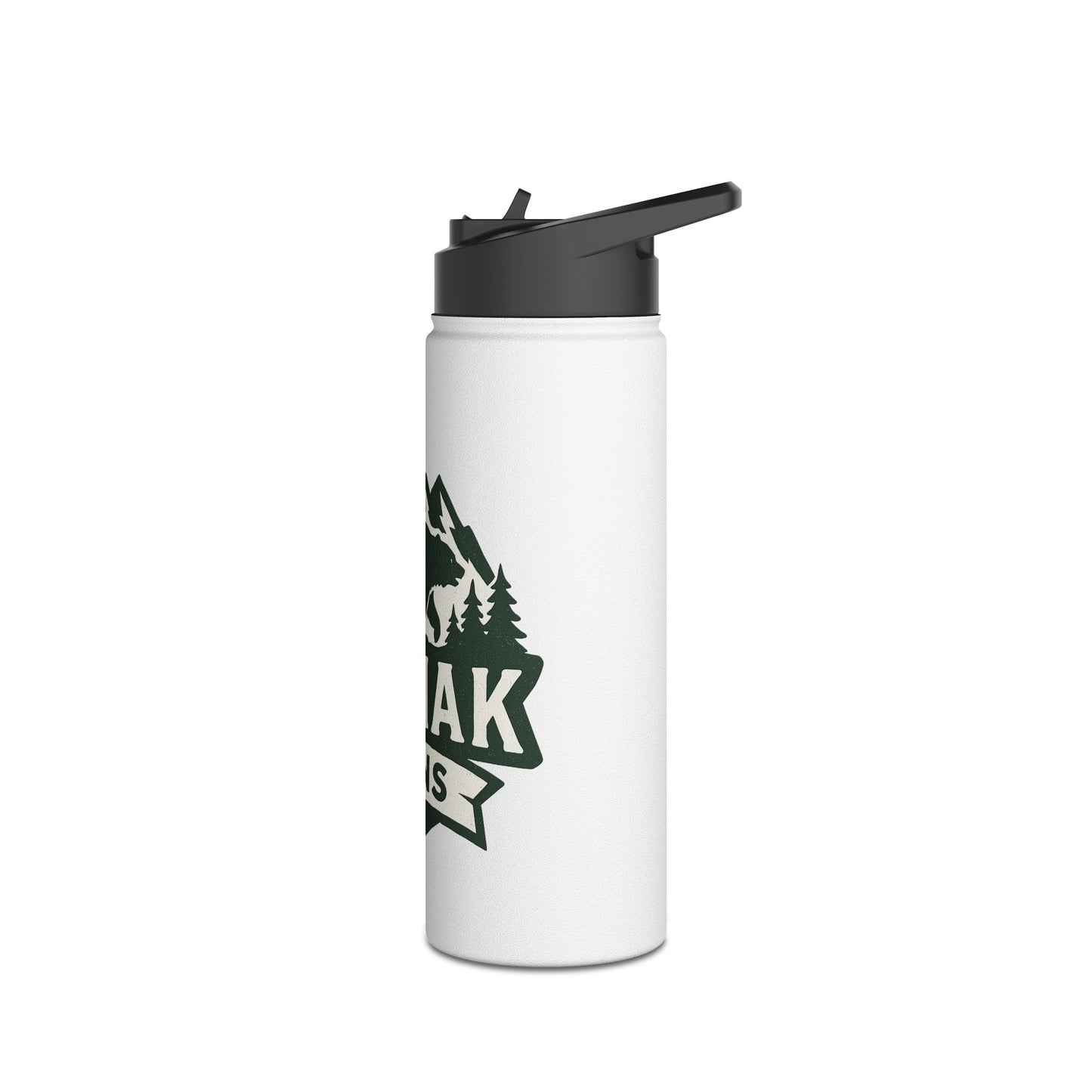 Outdoor Adventure Stainless Steel Water Bottle, Eco-Friendly Hydration, Travel, Hiking, Camping, Kodiak Guns Design