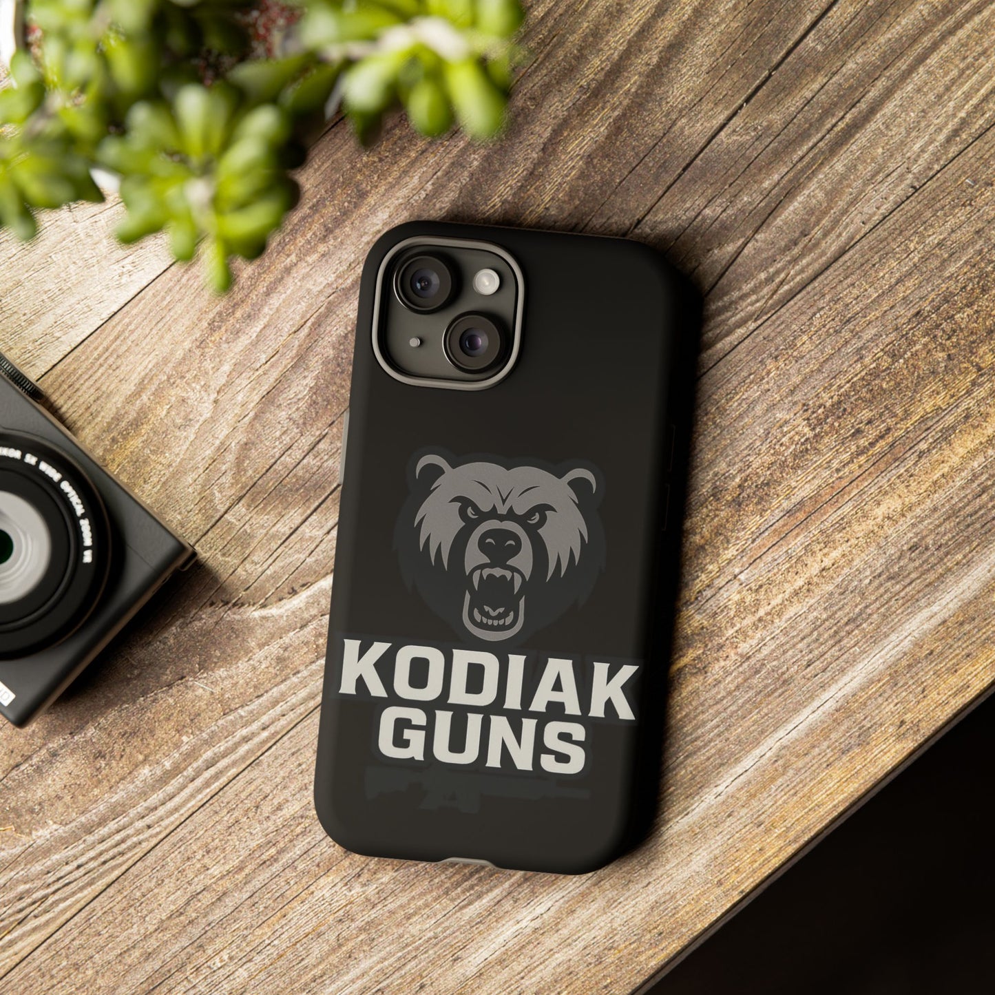 Tough Cases Phone Case | Gritty Kodiak Bears Design | Perfect for Gun Enthusiasts, Gifts, Hunting Trips, Defense, Rugged Style