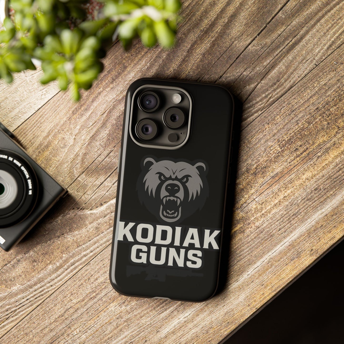 Tough Cases Phone Case | Gritty Kodiak Bears Design | Perfect for Gun Enthusiasts, Gifts, Hunting Trips, Defense, Rugged Style