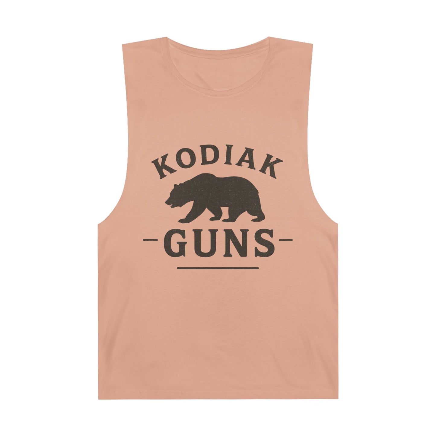 Kodiak Guns Unisex Tank, Bear Graphic Muscle Shirt, Outdoor Sports Apparel, Summer Casual Wear, Gift for Him