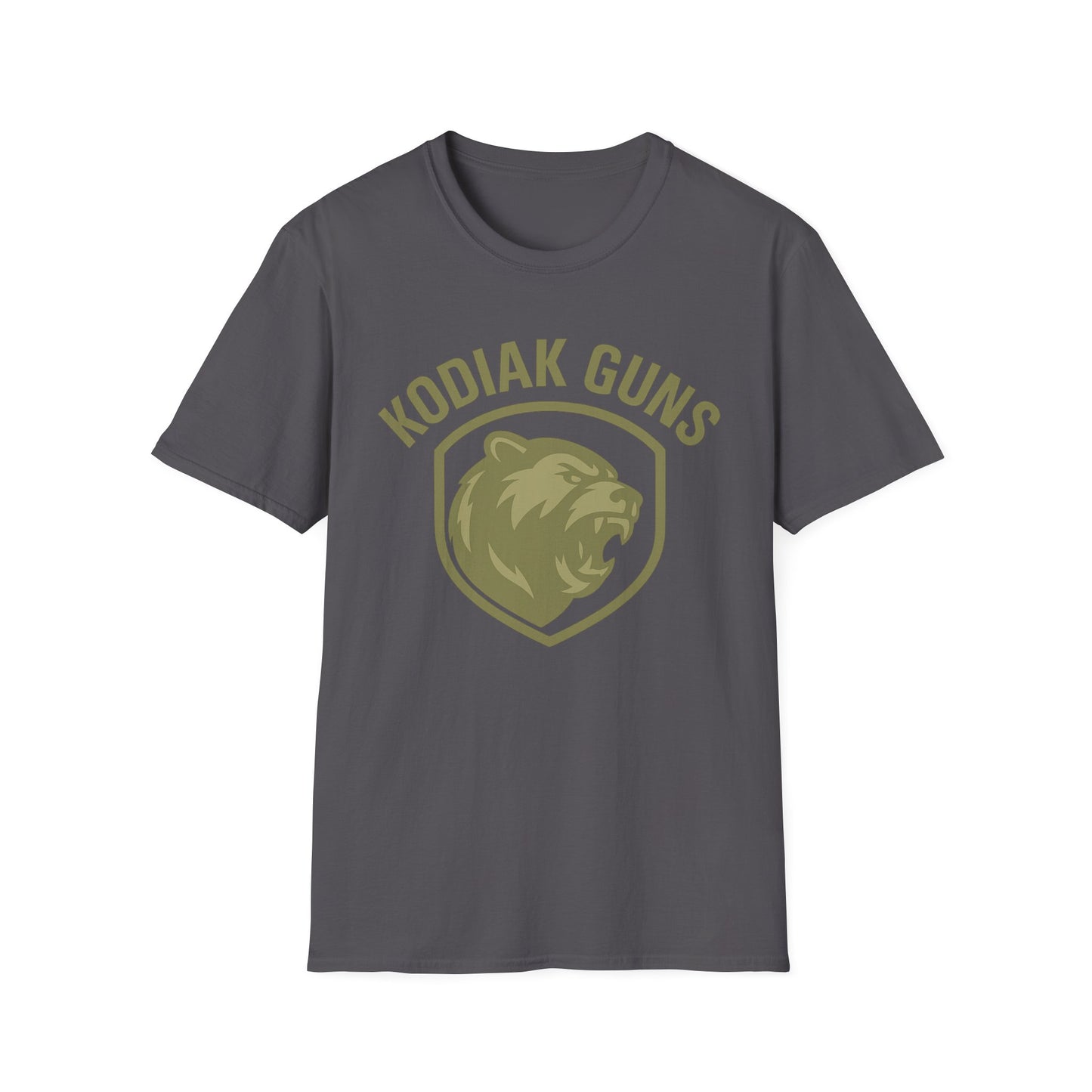 Kodiak Guns Unisex Softstyle T-Shirt, Casual Wear, Gift for Outdoor Enthusiasts, Graphic Tee, Comfortable Everyday Shirt