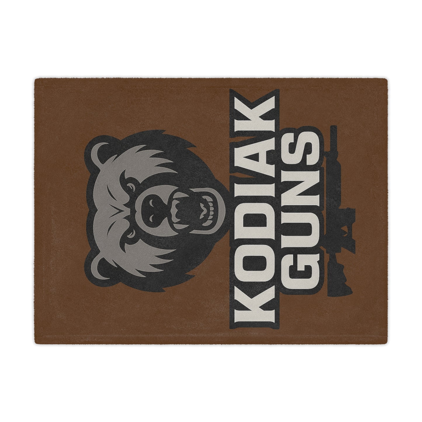 Kodiak Guns Minky Blanket | Cozy Throw for Outdoor Enthusiasts, Perfect for Camping, Fishing, Hunting, and Home Decor