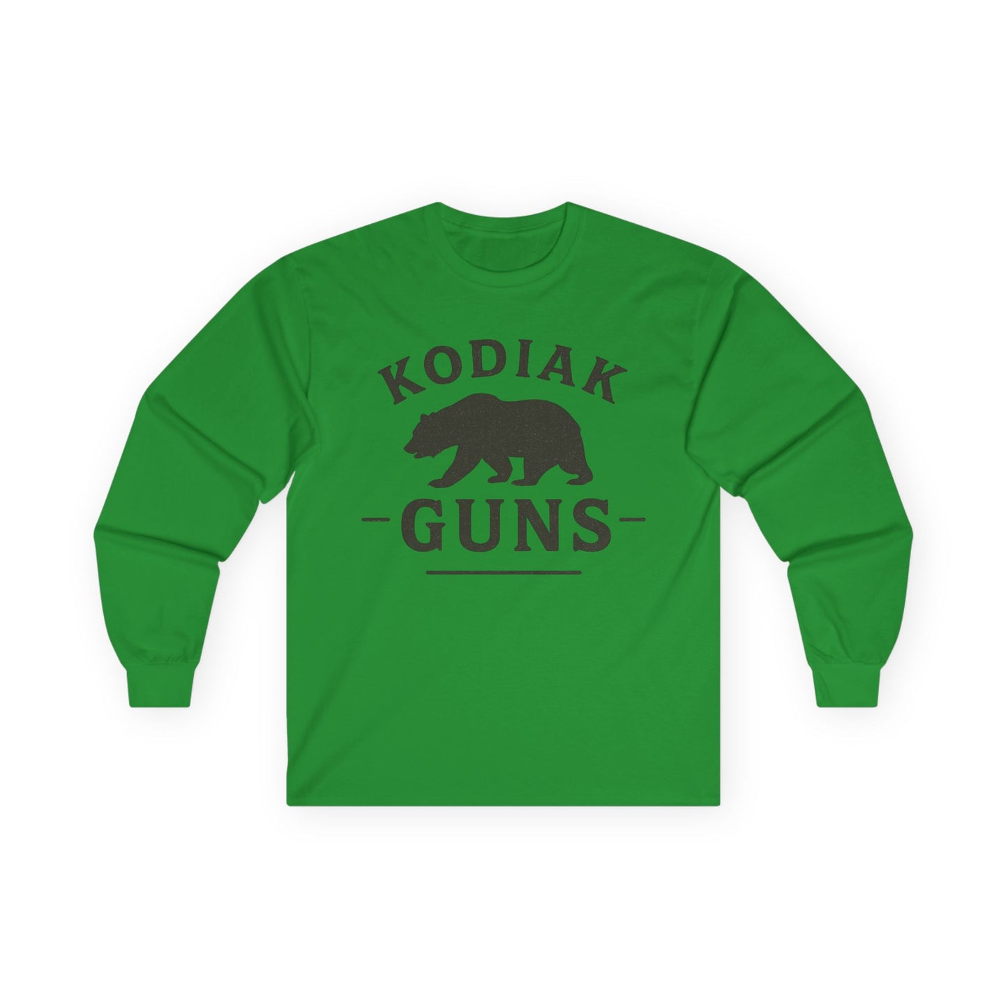 Kodiak Guns Long Sleeve Tee, Unisex Bear Shirt, Outdoor Adventure Apparel, Gifts for Nature Lovers, Hunting and Fishing Tee, Casual Wear
