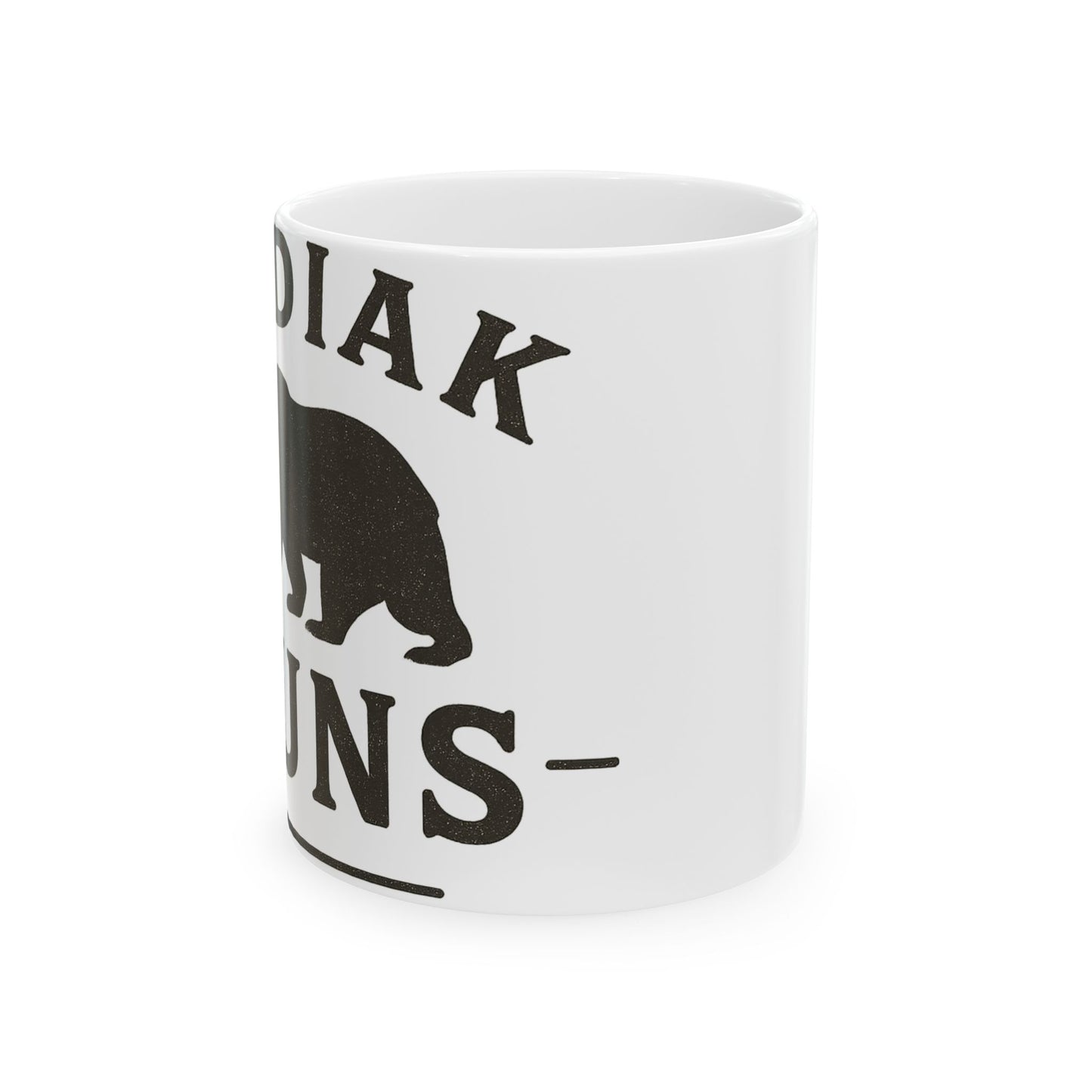 Kodiak Guns Ceramic Mug - Perfect Gift for Bear Lovers, Coffee Lovers, Animal Enthusiasts, Rustic Home Decor, Outdoor Adventure