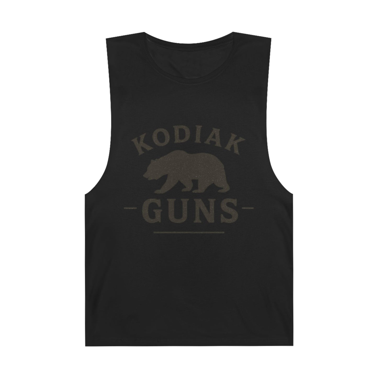 Kodiak Guns Unisex Tank, Bear Graphic Muscle Shirt, Outdoor Sports Apparel, Summer Casual Wear, Gift for Him