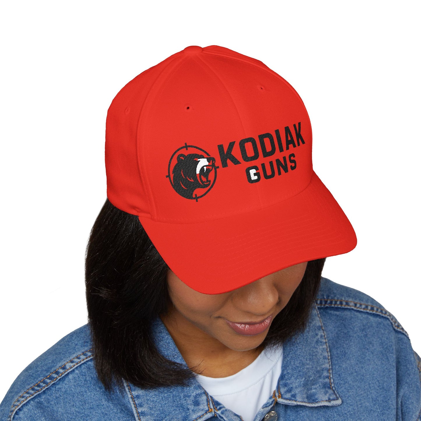 Kodiak Guns Embroidered Cap, Structured Cap for Outdoorsmen, Bear Lover Hat, Gift for Hunters, Adjustable Baseball Cap