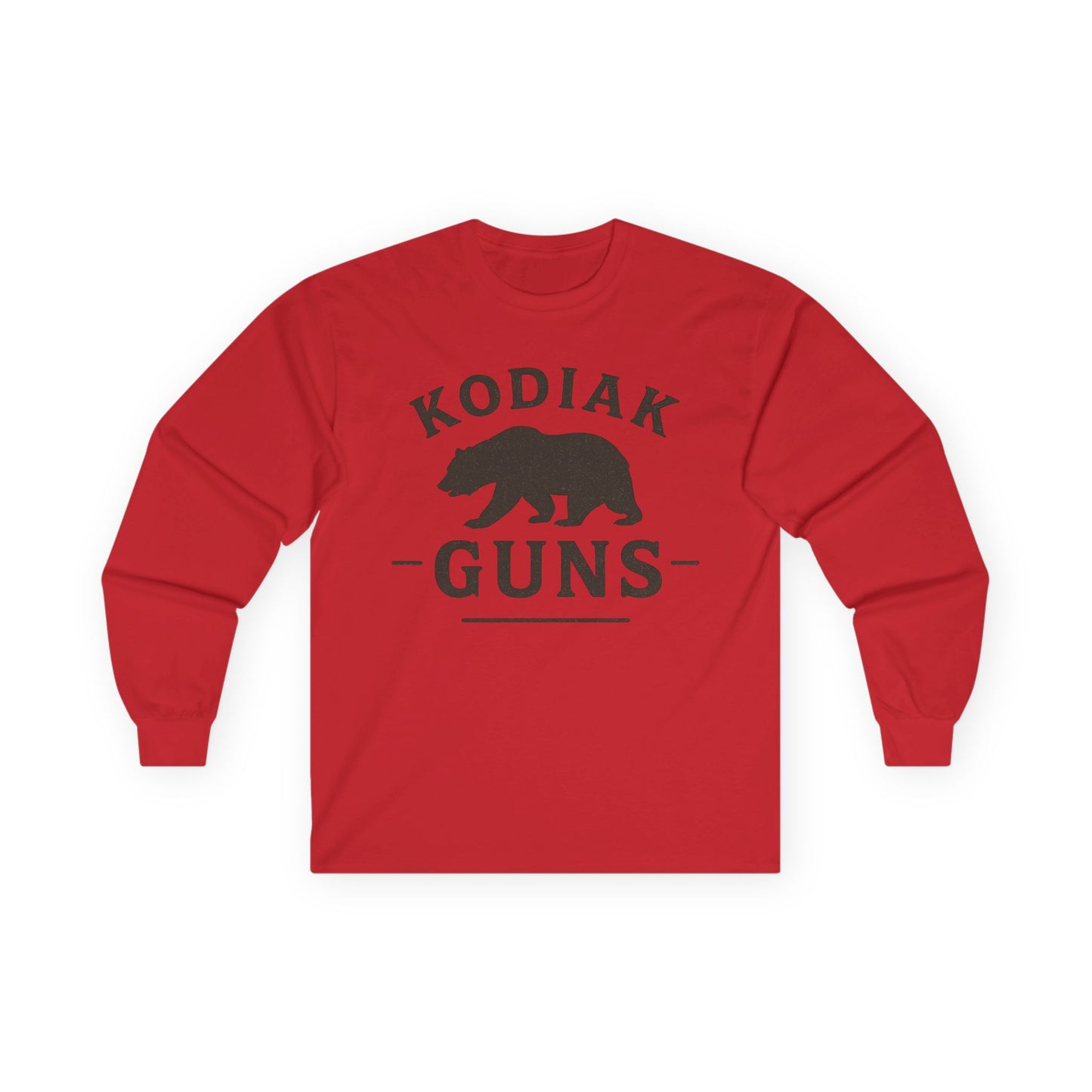 Kodiak Guns Long Sleeve Tee, Unisex Bear Shirt, Outdoor Adventure Apparel, Gifts for Nature Lovers, Hunting and Fishing Tee, Casual Wear