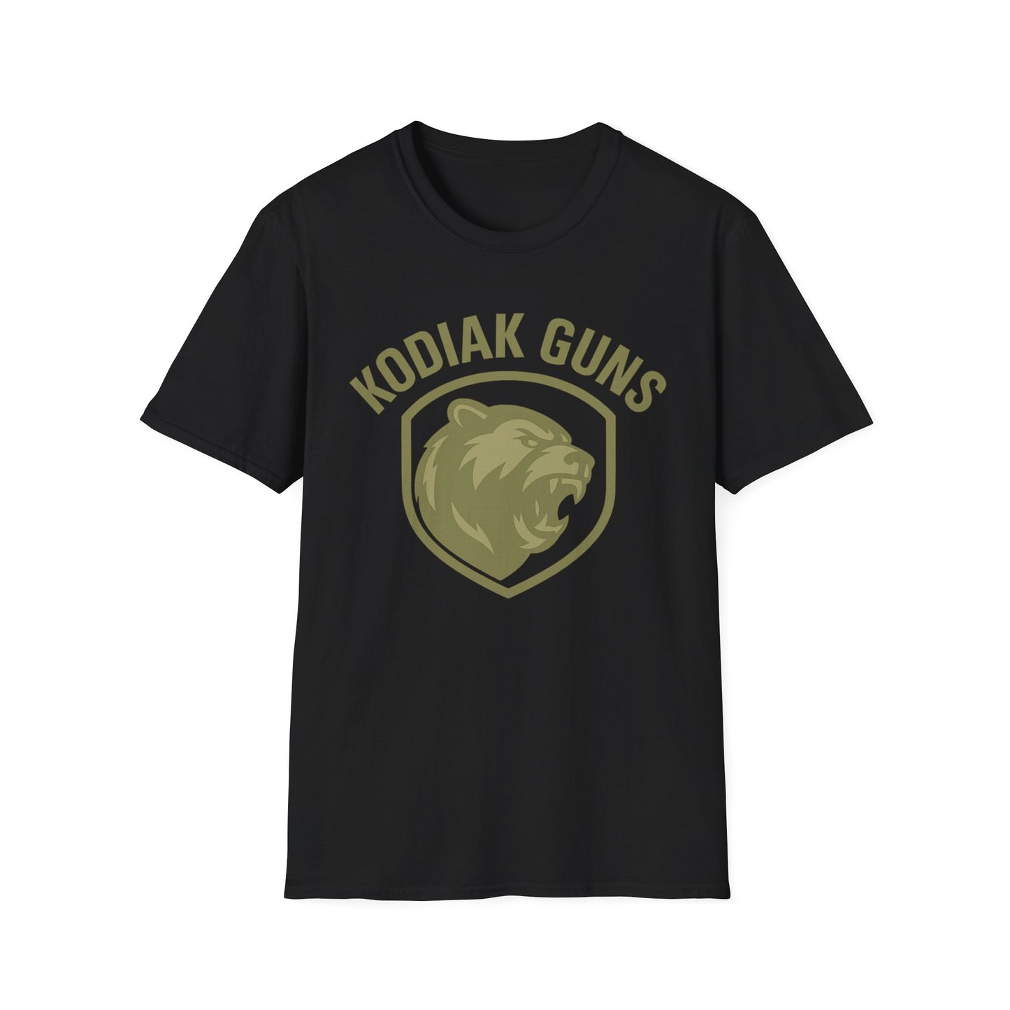 Kodiak Guns Unisex Softstyle T-Shirt, Casual Wear, Gift for Outdoor Enthusiasts, Graphic Tee, Comfortable Everyday Shirt