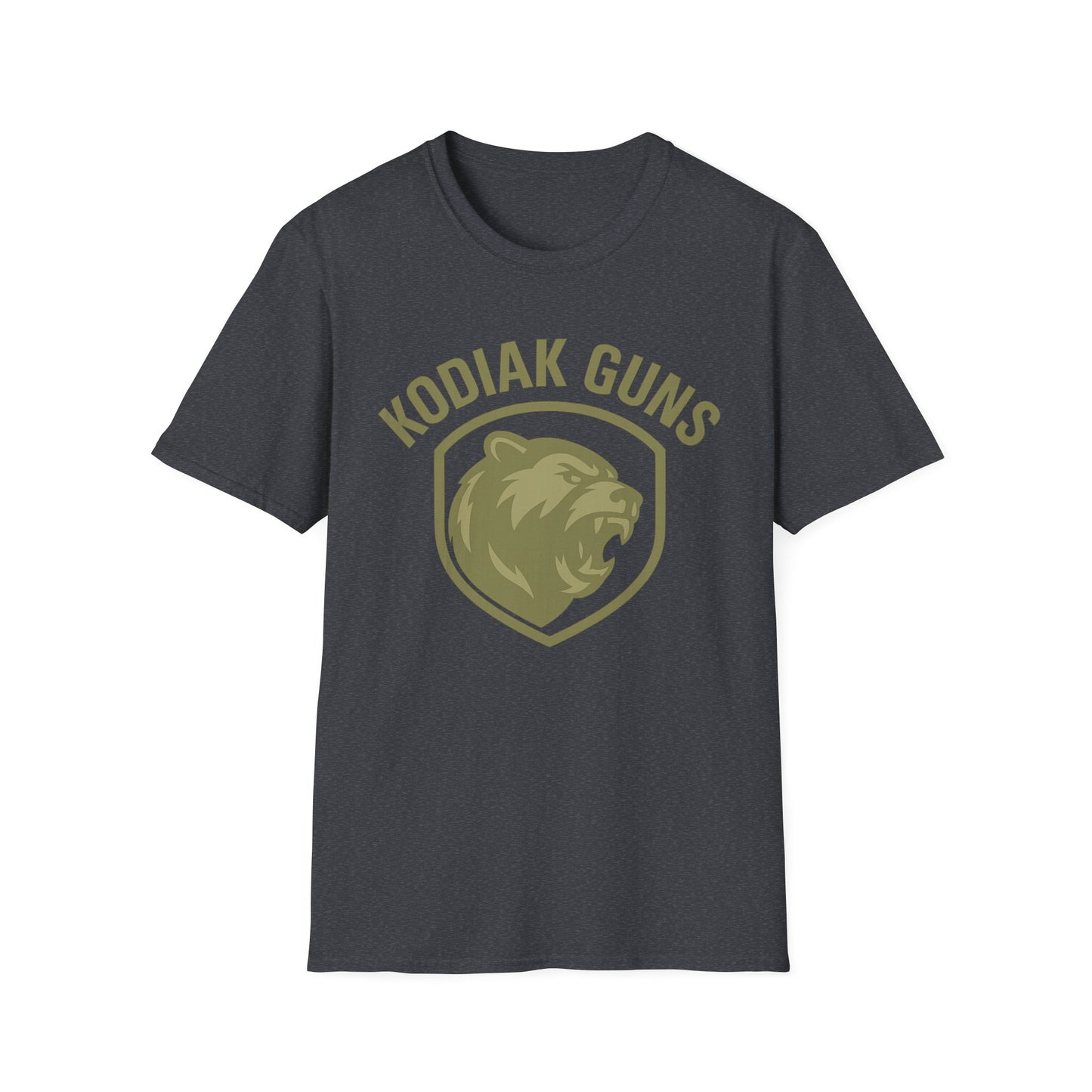 Kodiak Guns Unisex Softstyle T-Shirt, Casual Wear, Gift for Outdoor Enthusiasts, Graphic Tee, Comfortable Everyday Shirt