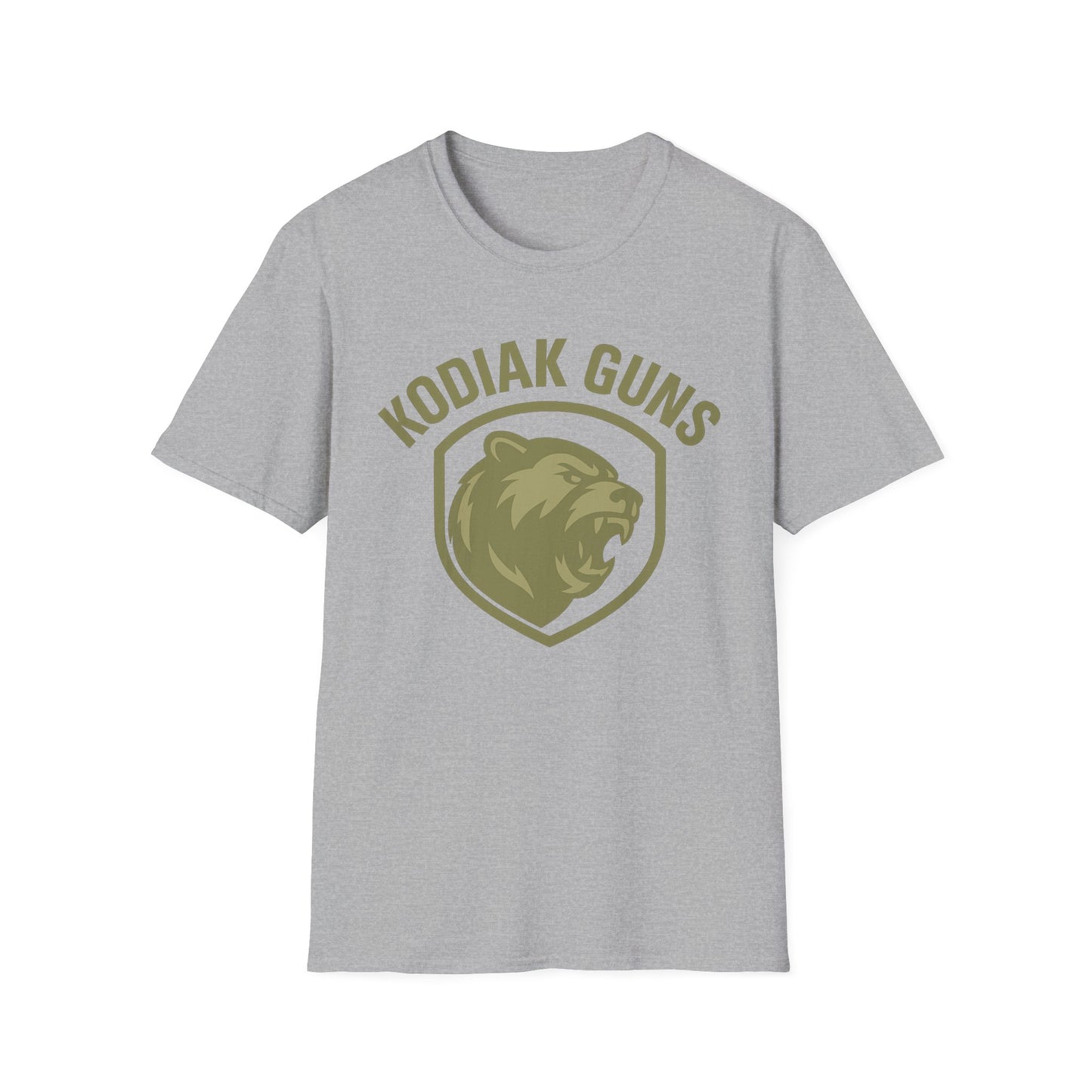 Kodiak Guns Unisex Softstyle T-Shirt, Casual Wear, Gift for Outdoor Enthusiasts, Graphic Tee, Comfortable Everyday Shirt