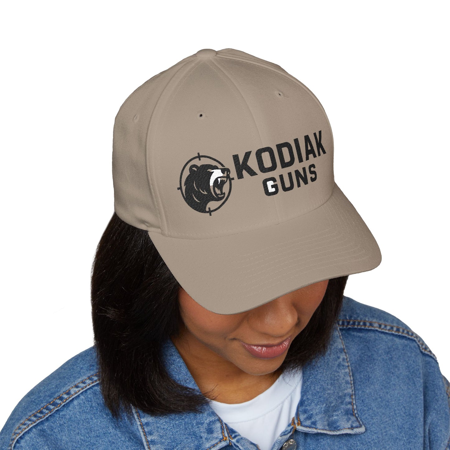 Kodiak Guns Embroidered Cap, Structured Cap for Outdoorsmen, Bear Lover Hat, Gift for Hunters, Adjustable Baseball Cap