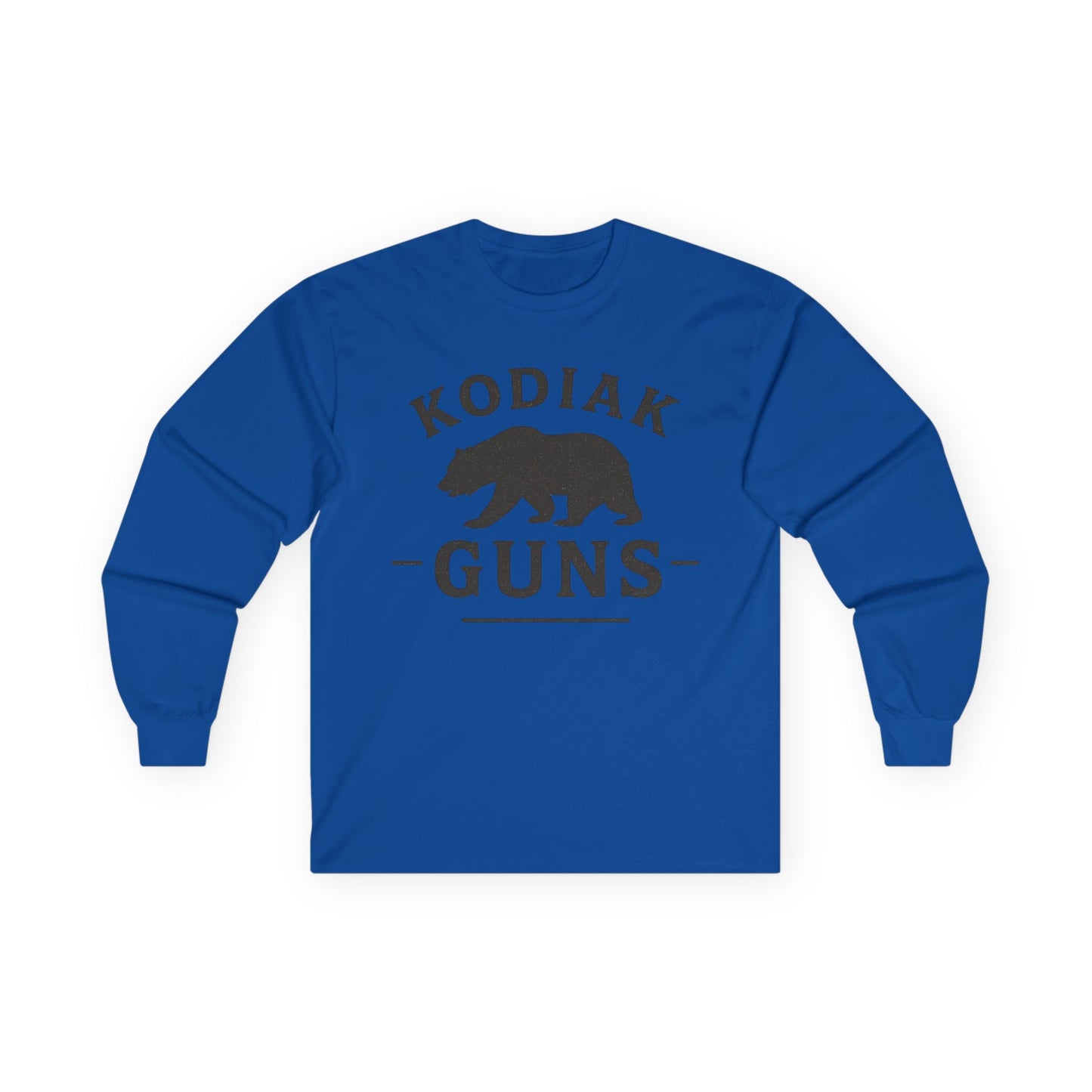 Kodiak Guns Long Sleeve Tee, Unisex Bear Shirt, Outdoor Adventure Apparel, Gifts for Nature Lovers, Hunting and Fishing Tee, Casual Wear