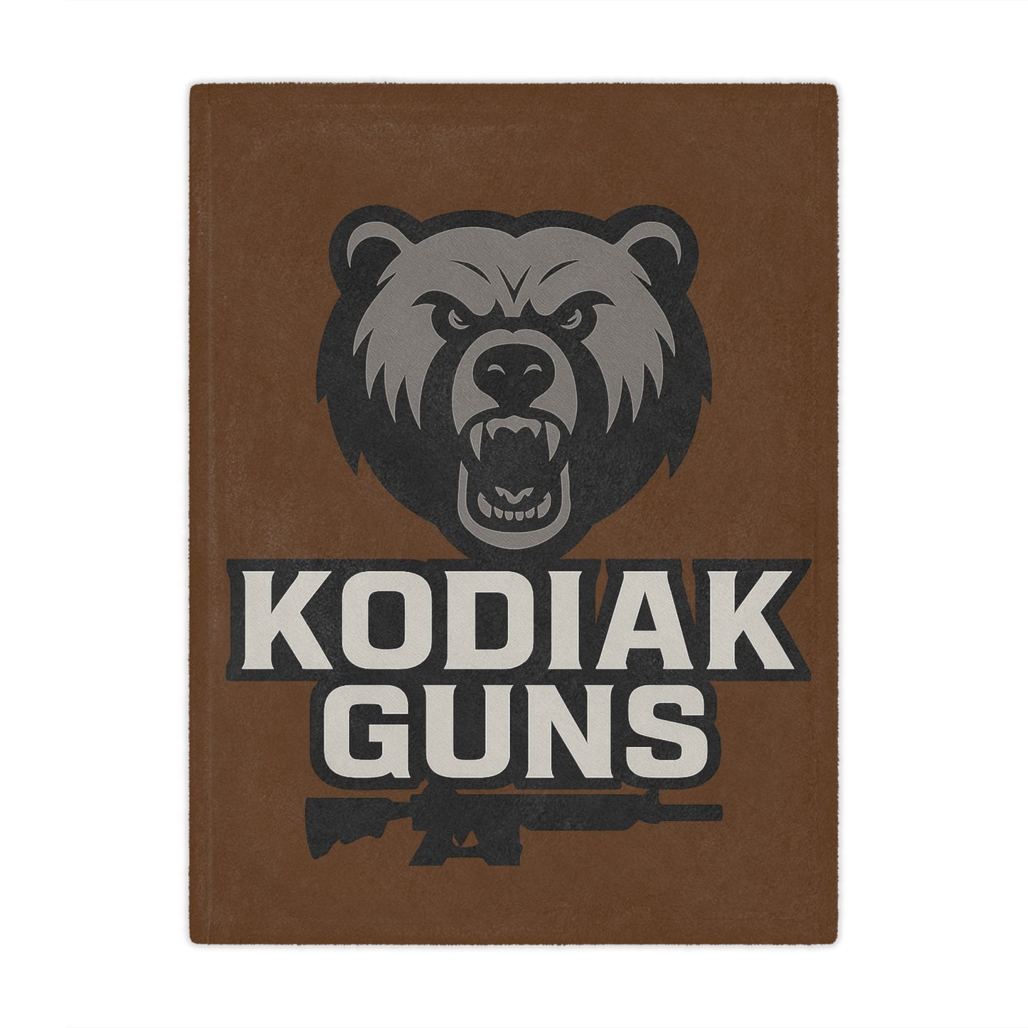 Kodiak Guns Minky Blanket | Cozy Throw for Outdoor Enthusiasts, Perfect for Camping, Fishing, Hunting, and Home Decor