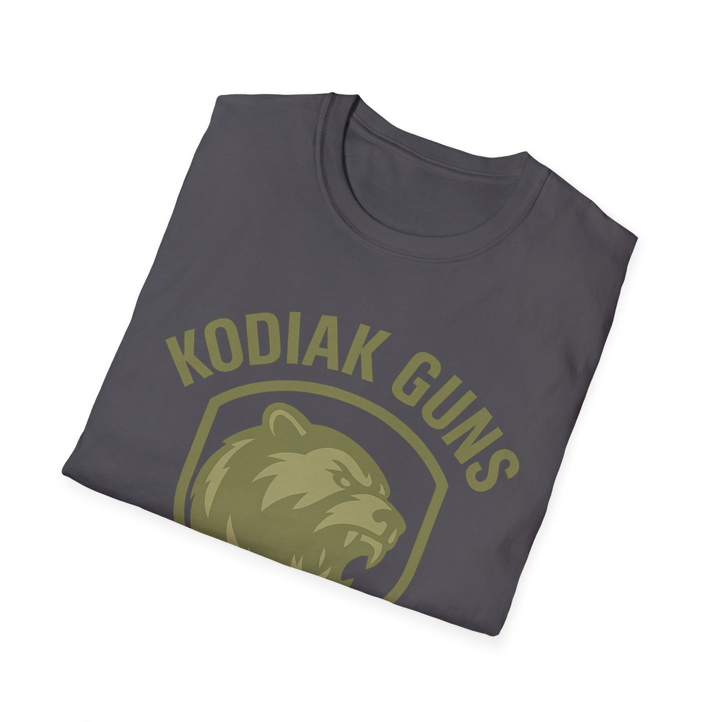 Kodiak Guns Unisex Softstyle T-Shirt, Casual Wear, Gift for Outdoor Enthusiasts, Graphic Tee, Comfortable Everyday Shirt
