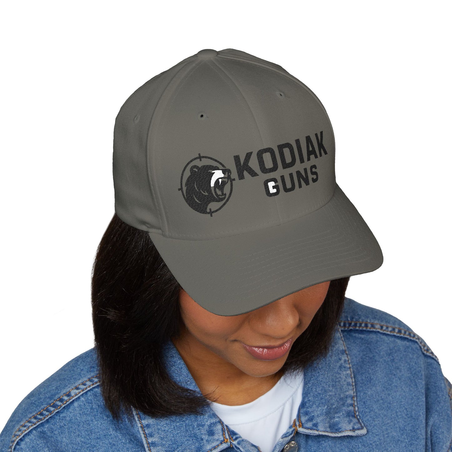 Kodiak Guns Embroidered Cap, Structured Cap for Outdoorsmen, Bear Lover Hat, Gift for Hunters, Adjustable Baseball Cap