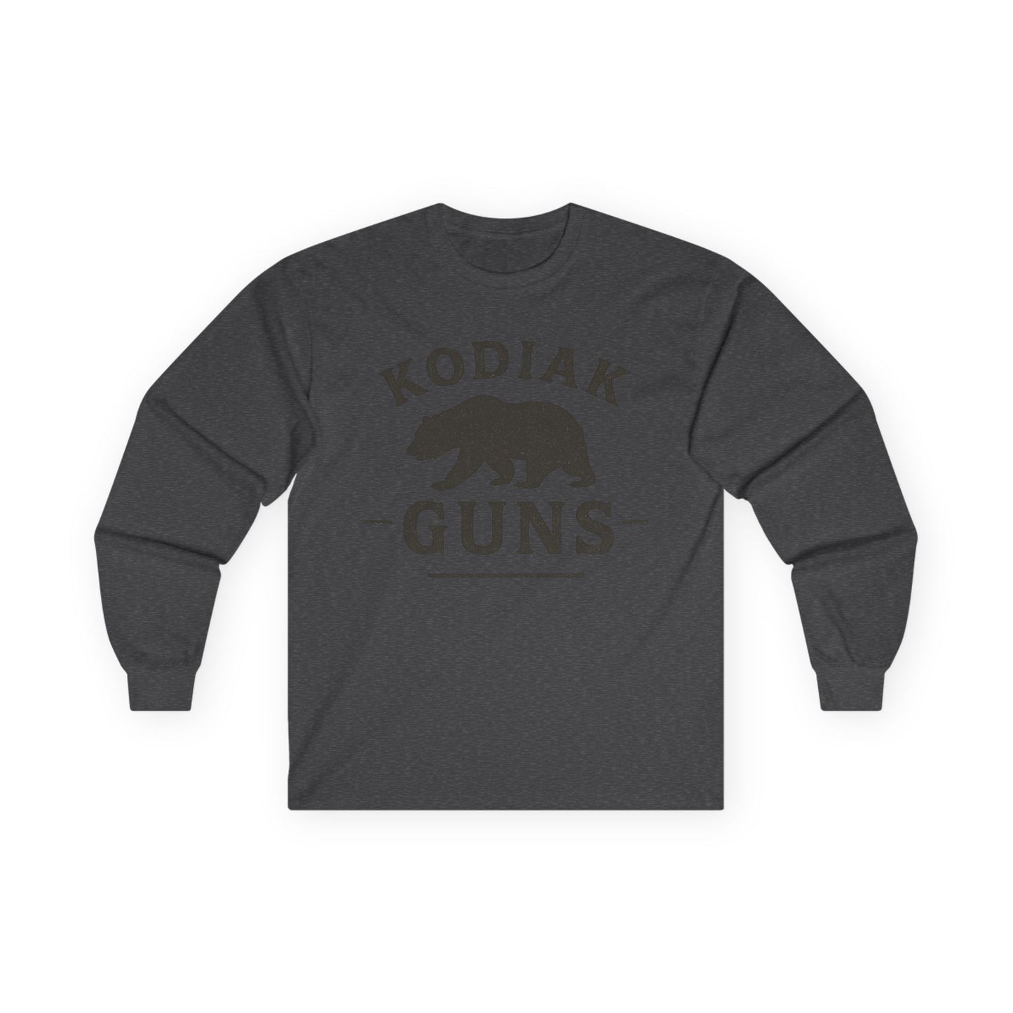 Kodiak Guns Long Sleeve Tee, Unisex Bear Shirt, Outdoor Adventure Apparel, Gifts for Nature Lovers, Hunting and Fishing Tee, Casual Wear