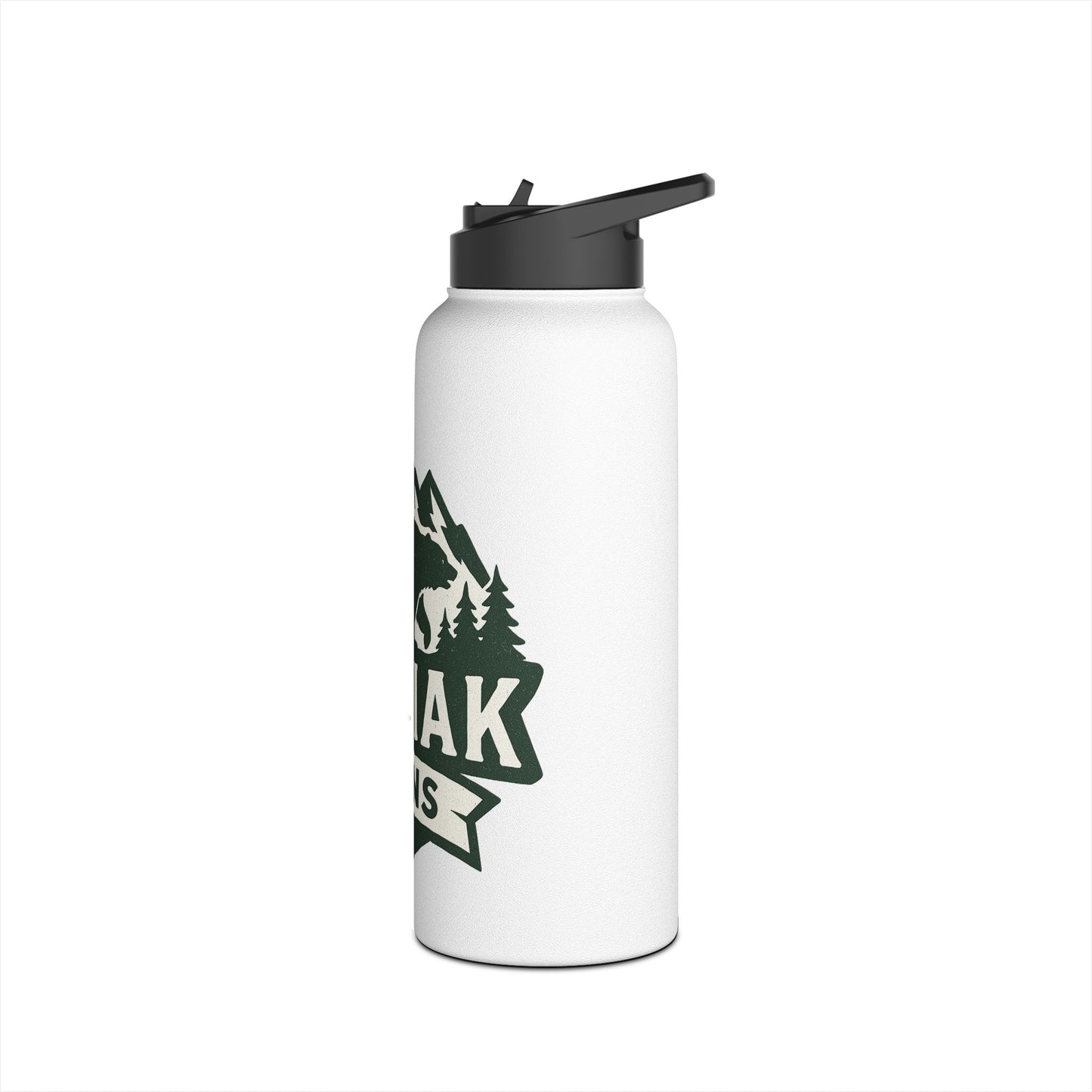 Outdoor Adventure Stainless Steel Water Bottle, Eco-Friendly Hydration, Travel, Hiking, Camping, Kodiak Guns Design