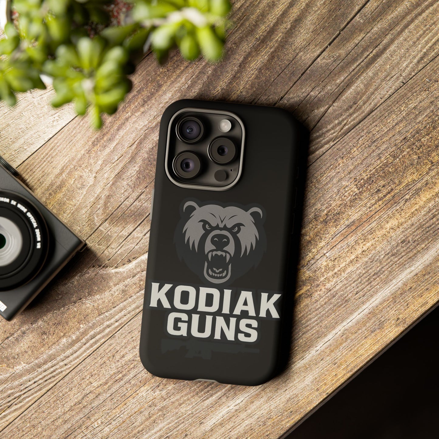 Tough Cases Phone Case | Gritty Kodiak Bears Design | Perfect for Gun Enthusiasts, Gifts, Hunting Trips, Defense, Rugged Style