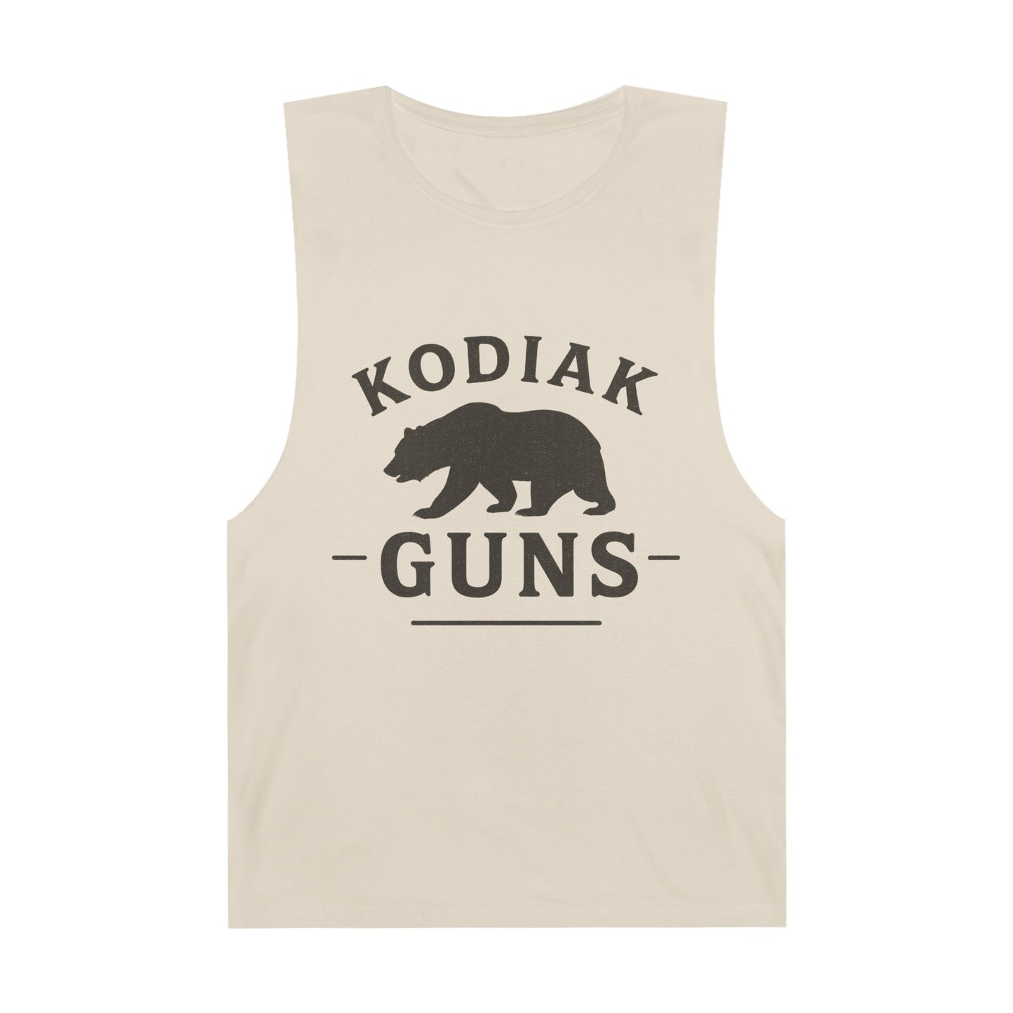 Kodiak Guns Unisex Tank, Bear Graphic Muscle Shirt, Outdoor Sports Apparel, Summer Casual Wear, Gift for Him