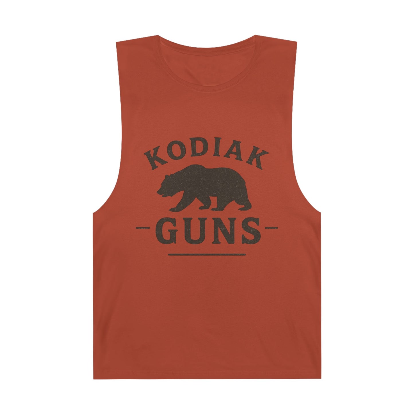 Kodiak Guns Unisex Tank, Bear Graphic Muscle Shirt, Outdoor Sports Apparel, Summer Casual Wear, Gift for Him