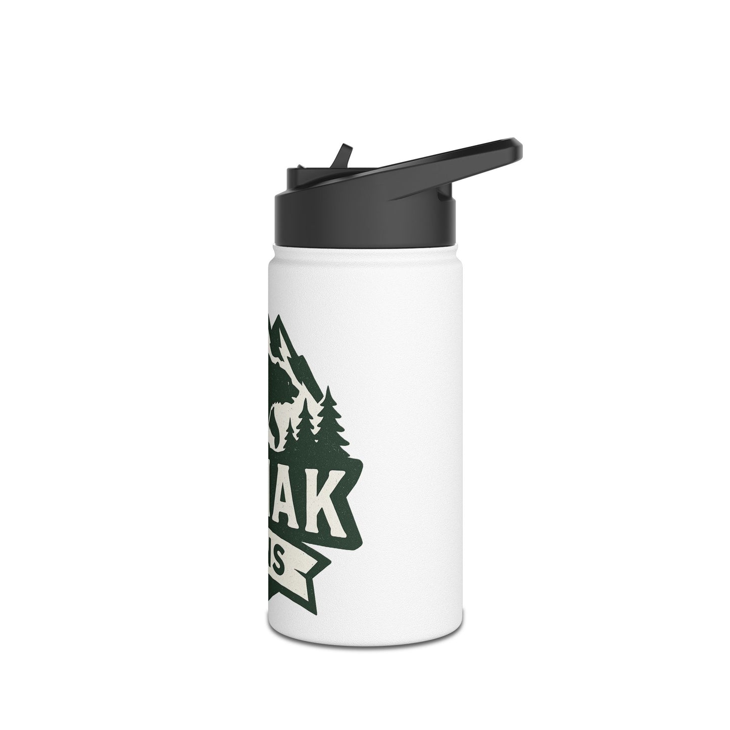 Outdoor Adventure Stainless Steel Water Bottle, Eco-Friendly Hydration, Travel, Hiking, Camping, Kodiak Guns Design