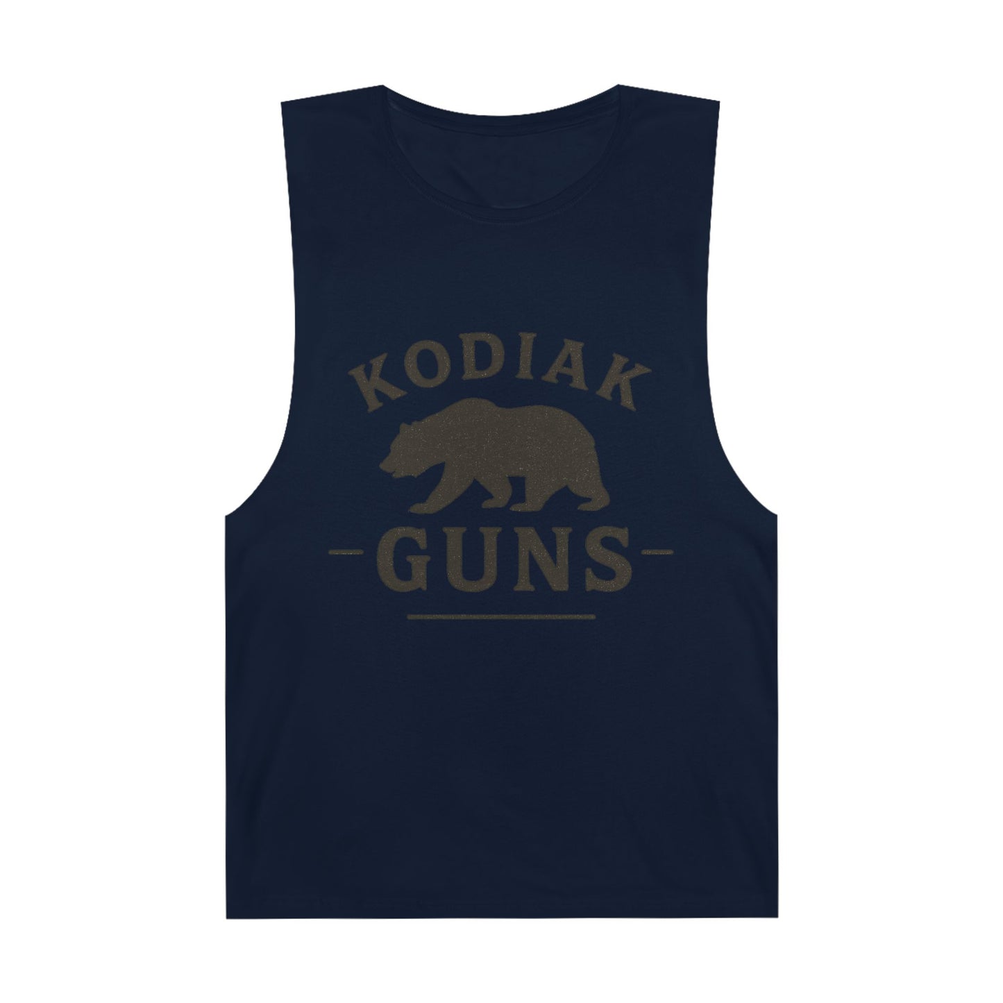 Kodiak Guns Unisex Tank, Bear Graphic Muscle Shirt, Outdoor Sports Apparel, Summer Casual Wear, Gift for Him