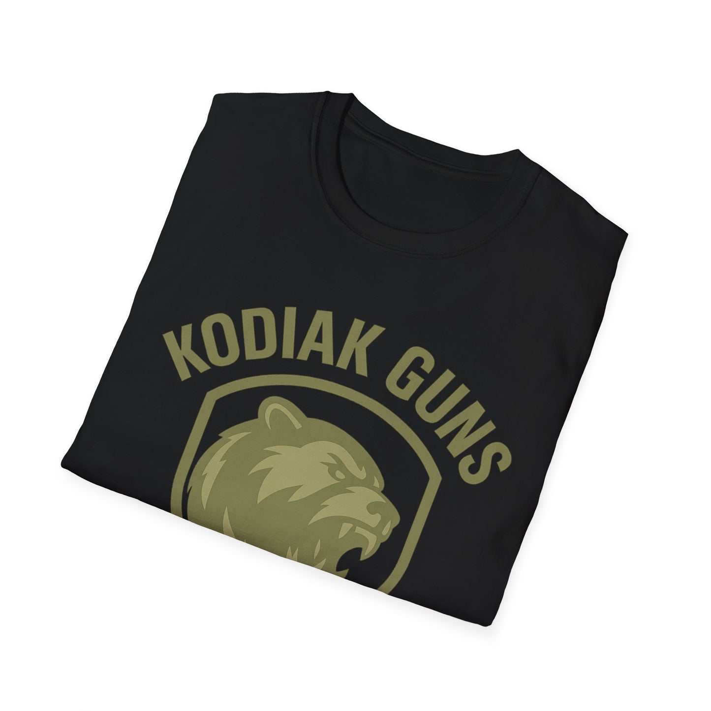 Kodiak Guns Unisex Softstyle T-Shirt, Casual Wear, Gift for Outdoor Enthusiasts, Graphic Tee, Comfortable Everyday Shirt
