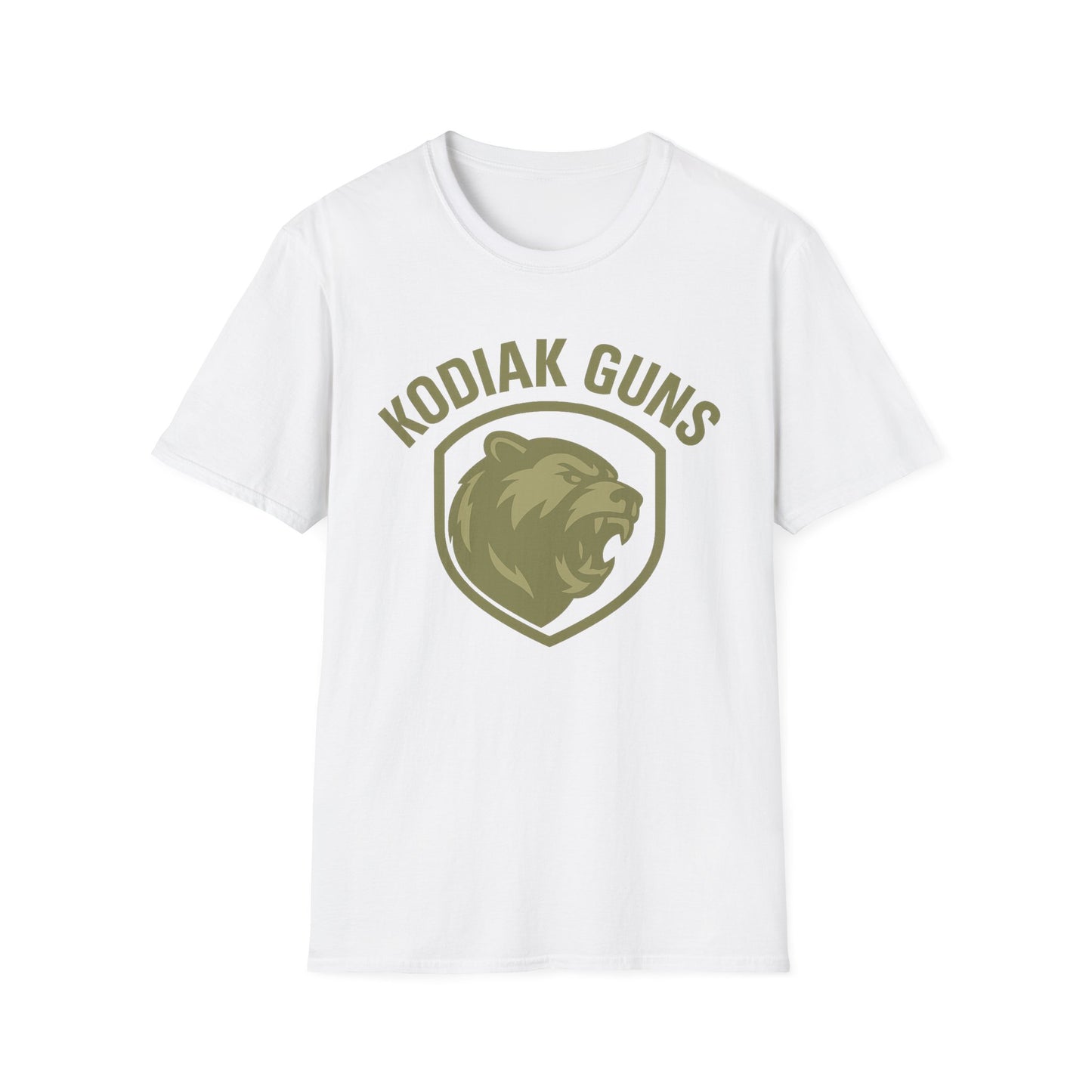Kodiak Guns Unisex Softstyle T-Shirt, Casual Wear, Gift for Outdoor Enthusiasts, Graphic Tee, Comfortable Everyday Shirt