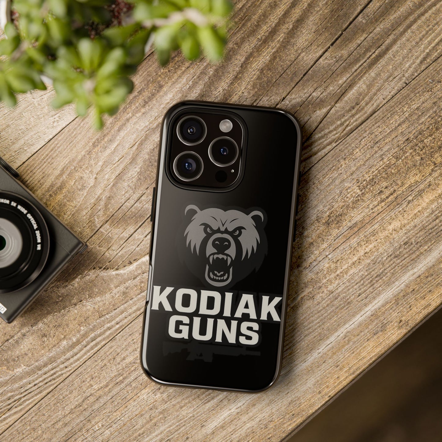 Tough Cases Phone Case | Gritty Kodiak Bears Design | Perfect for Gun Enthusiasts, Gifts, Hunting Trips, Defense, Rugged Style