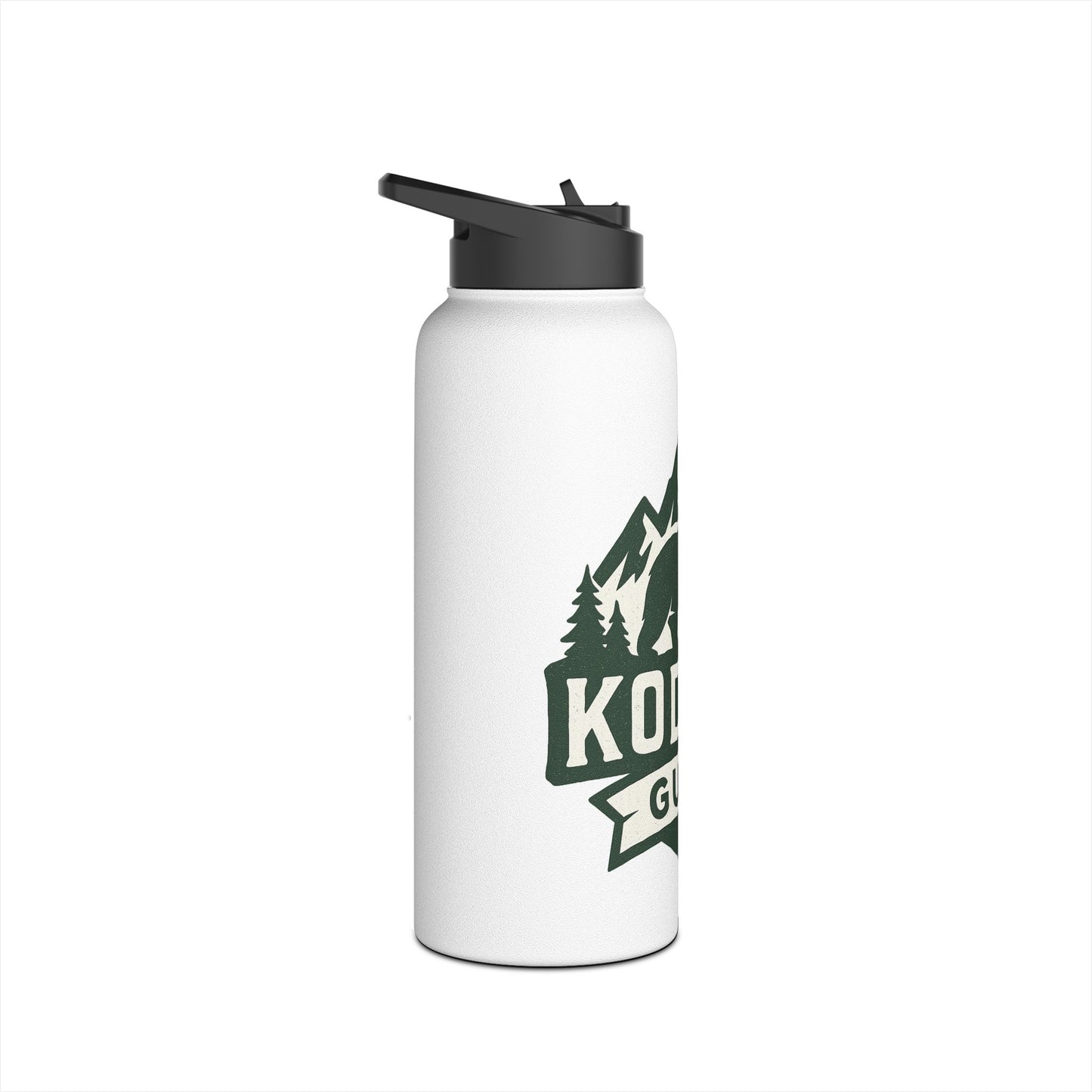 Outdoor Adventure Stainless Steel Water Bottle, Eco-Friendly Hydration, Travel, Hiking, Camping, Kodiak Guns Design