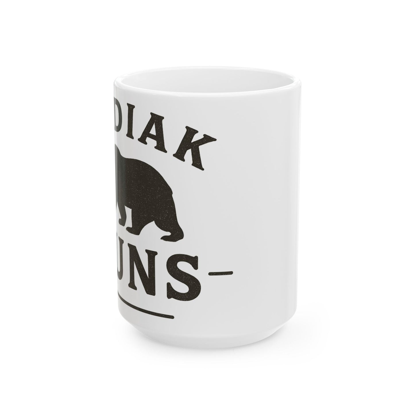 Kodiak Guns Ceramic Mug - Perfect Gift for Bear Lovers, Coffee Lovers, Animal Enthusiasts, Rustic Home Decor, Outdoor Adventure