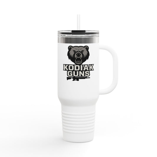 Insulated Travel Mug - Kodiak Guns Design, Perfect for Outdoors, Hiking, Camping, Gift for Hunters, 40oz Coffee Cup, Adventure Mug, [...]
