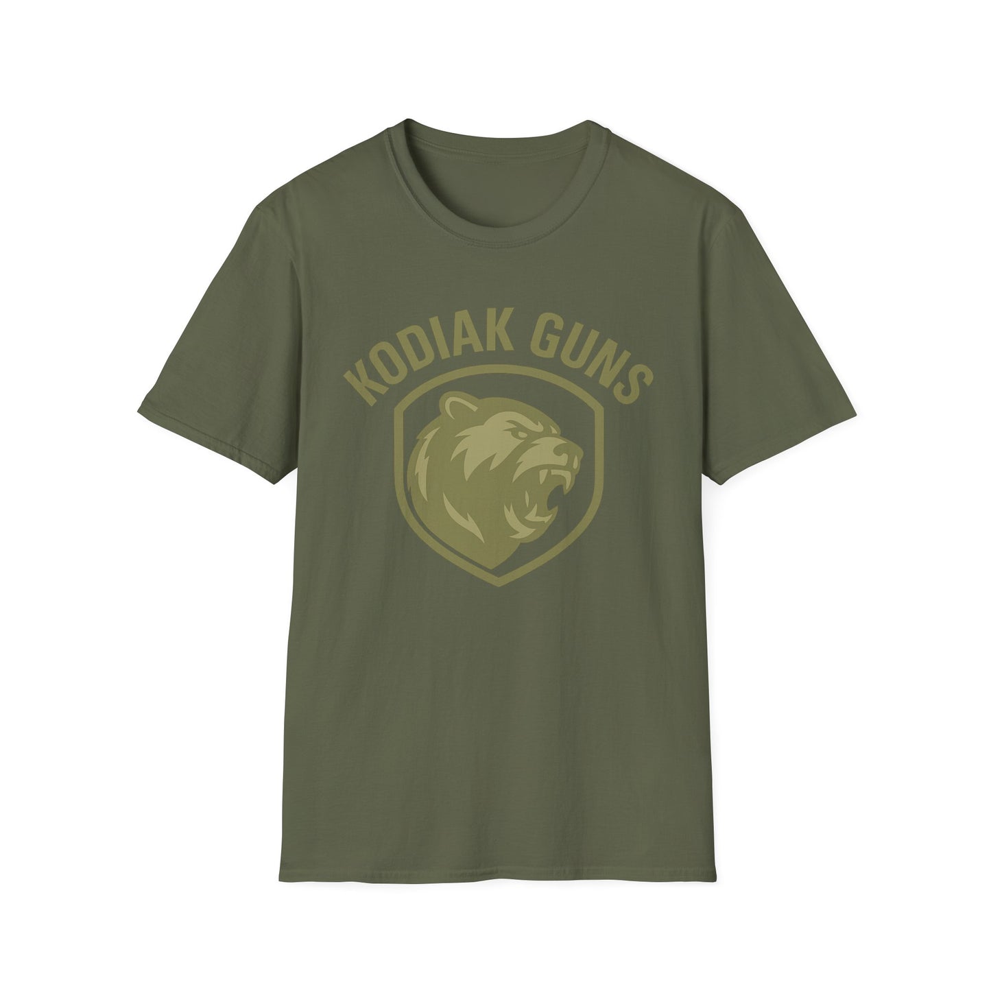 Kodiak Guns Unisex Softstyle T-Shirt, Casual Wear, Gift for Outdoor Enthusiasts, Graphic Tee, Comfortable Everyday Shirt