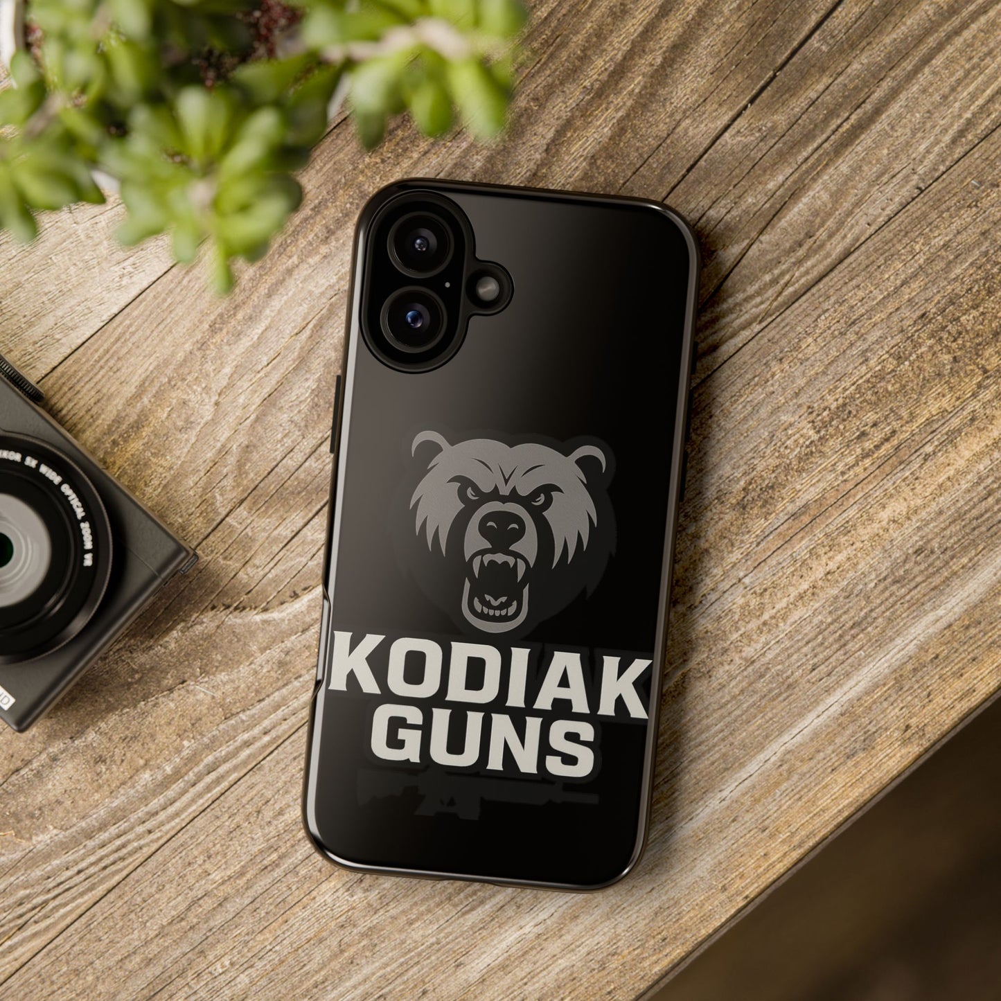 Tough Cases Phone Case | Gritty Kodiak Bears Design | Perfect for Gun Enthusiasts, Gifts, Hunting Trips, Defense, Rugged Style