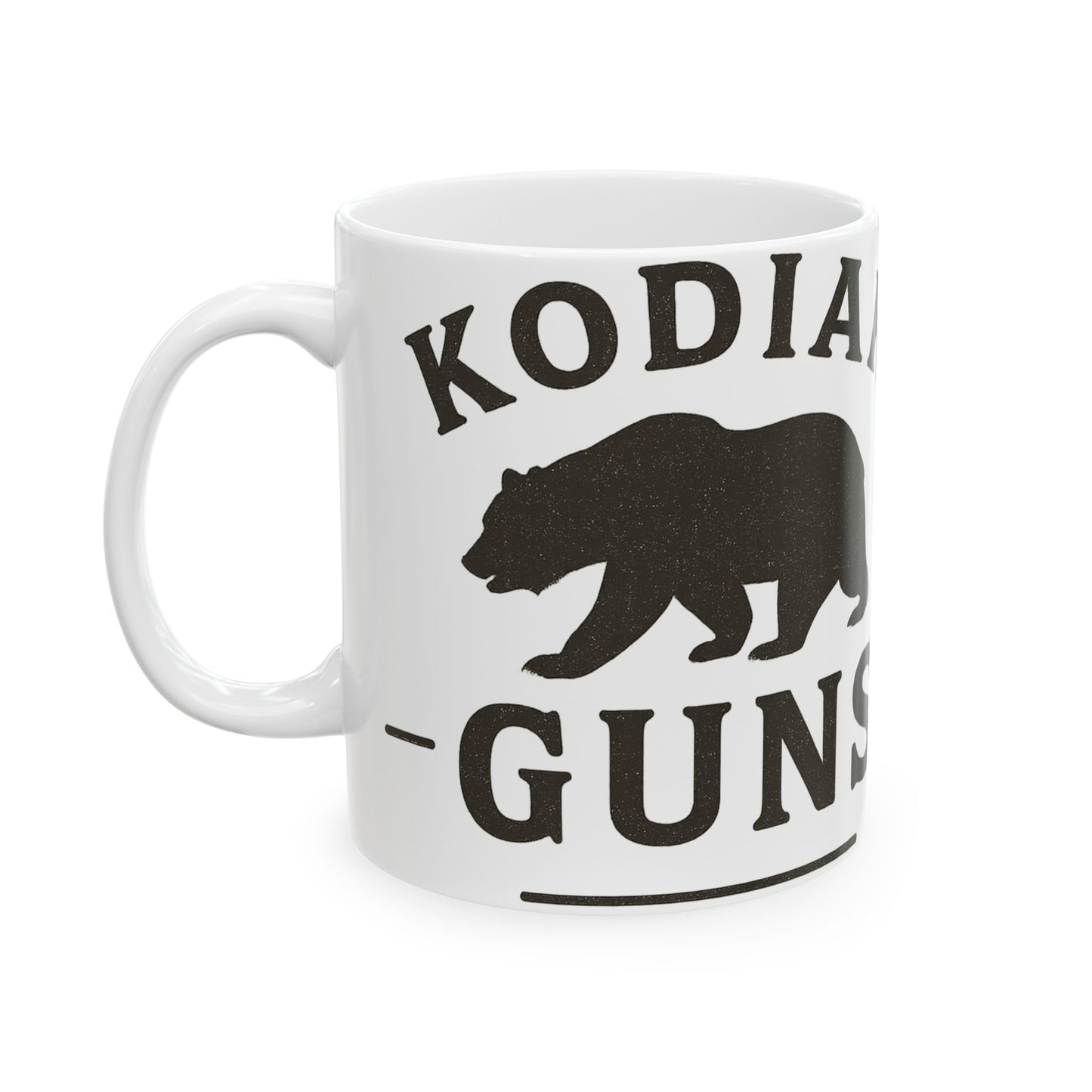 Kodiak Guns Ceramic Mug - Perfect Gift for Bear Lovers, Coffee Lovers, Animal Enthusiasts, Rustic Home Decor, Outdoor Adventure
