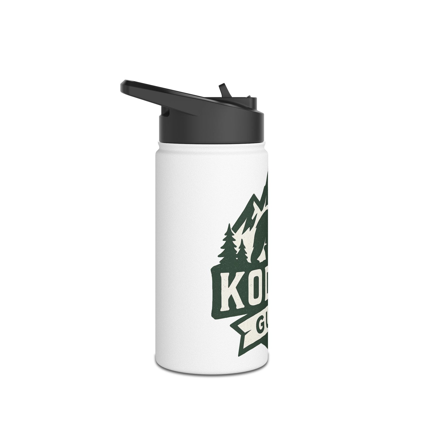 Outdoor Adventure Stainless Steel Water Bottle, Eco-Friendly Hydration, Travel, Hiking, Camping, Kodiak Guns Design